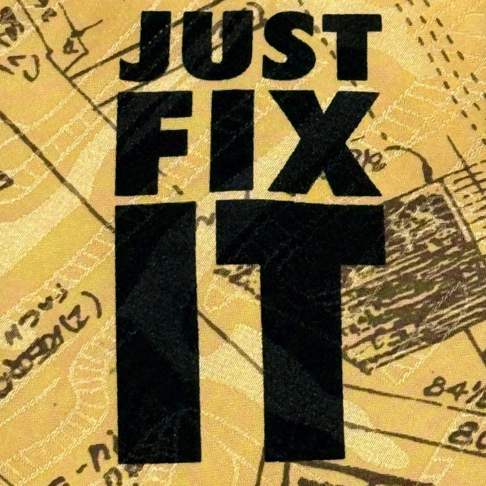 Vintage Home Improvement Just Fix It Novelty Blueprint Neck Tie Tim Allen TV
